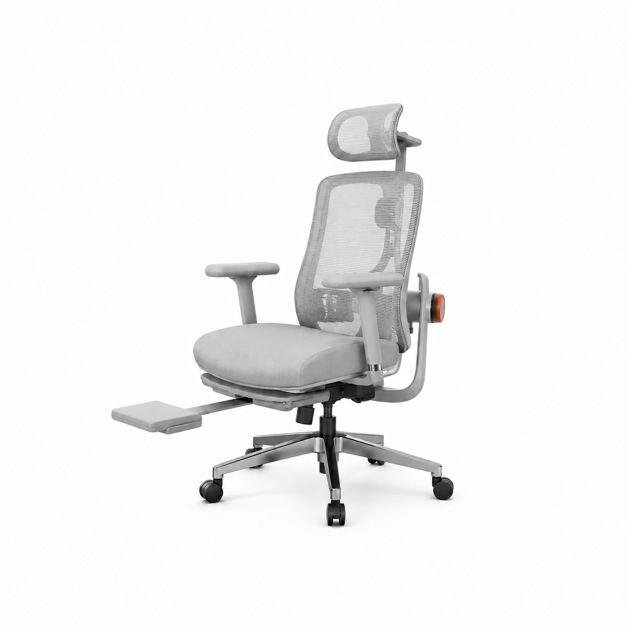 Ergonomisk Kontorsstol med Fotstöd och Nät