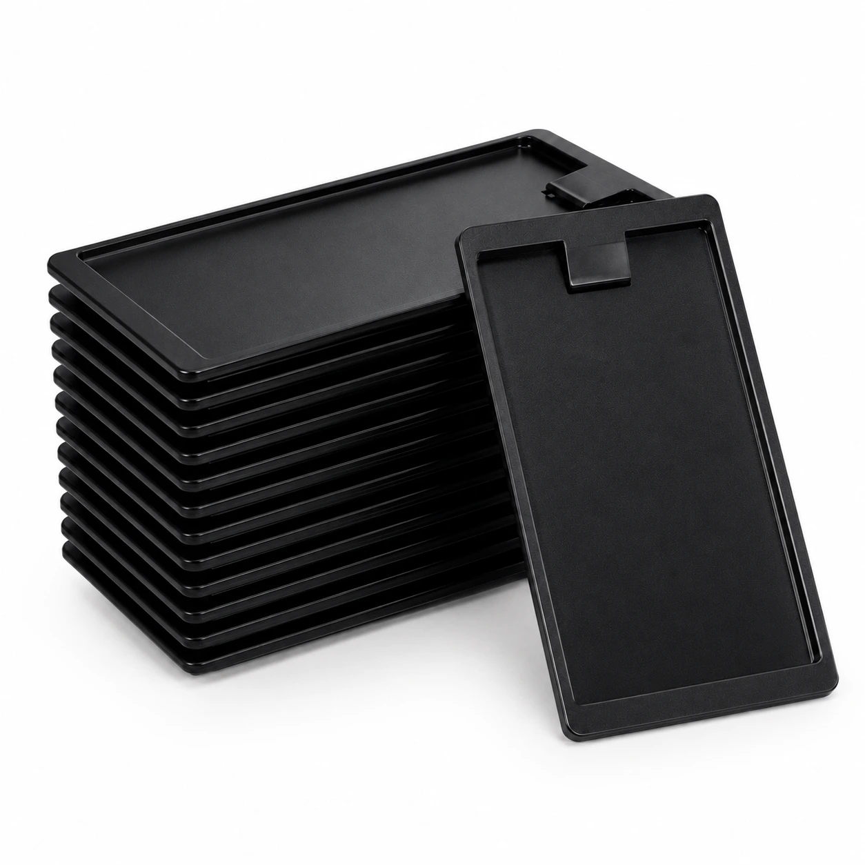 Notbricka Svart för Restaurang 10-pack