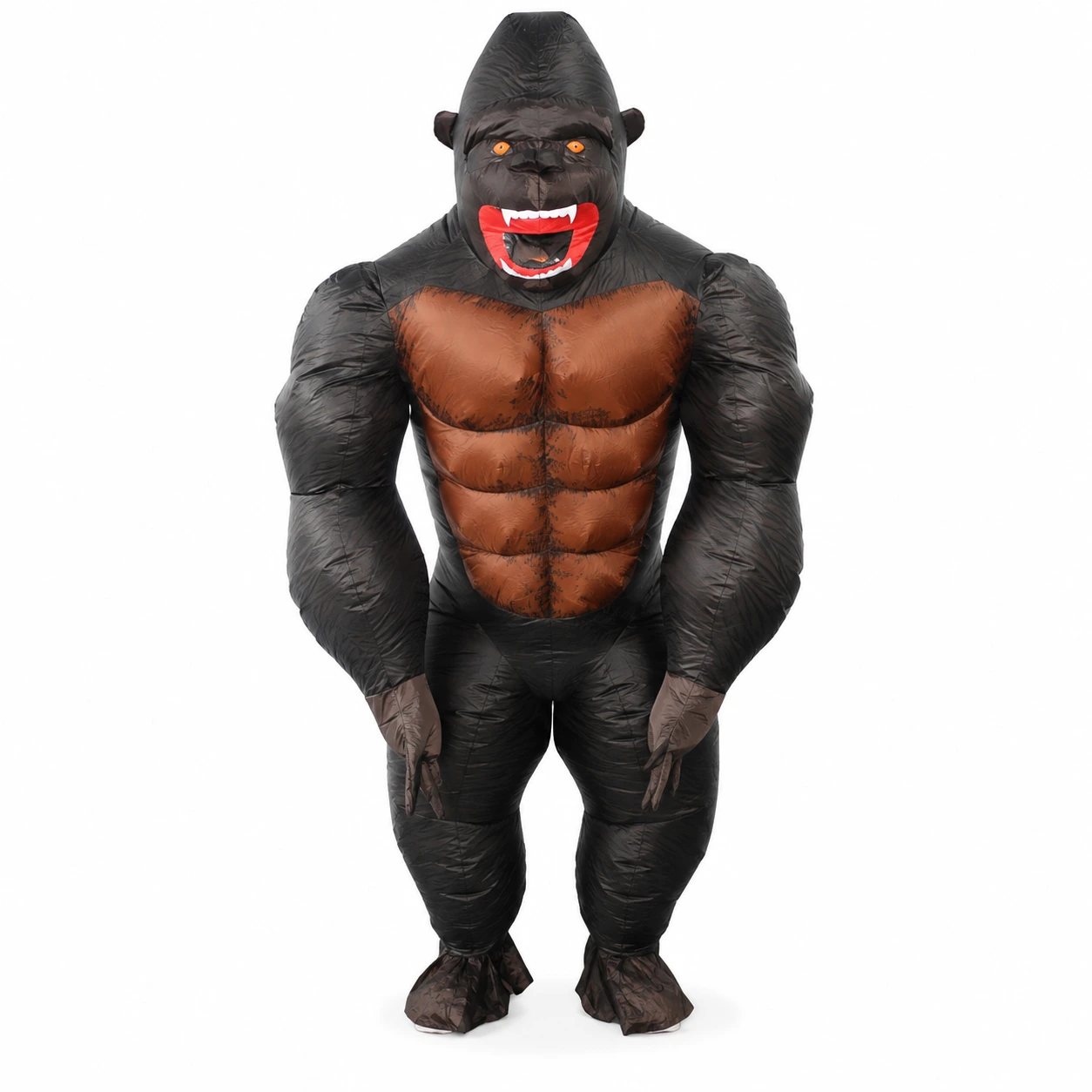 Uppblåsbar gorilladräkt för maskerad och cosplay