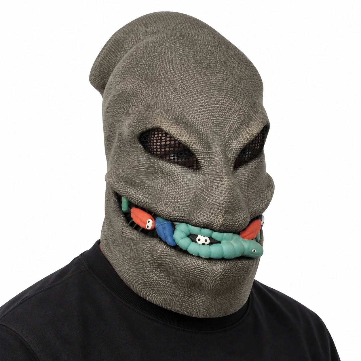 Heldekkende alienmaske i stoff