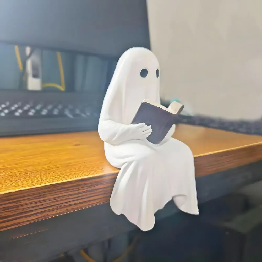 Spökstaty med Bok Halloween – Dekorativ 4