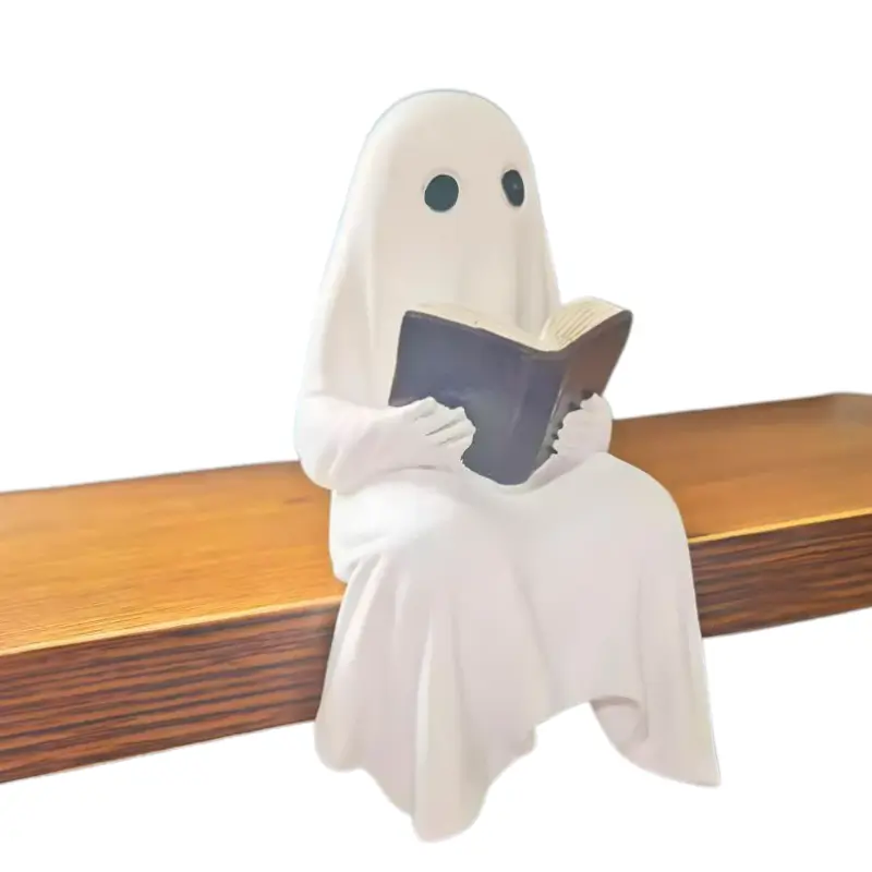 Spökstaty med Bok Halloween – Dekorativ