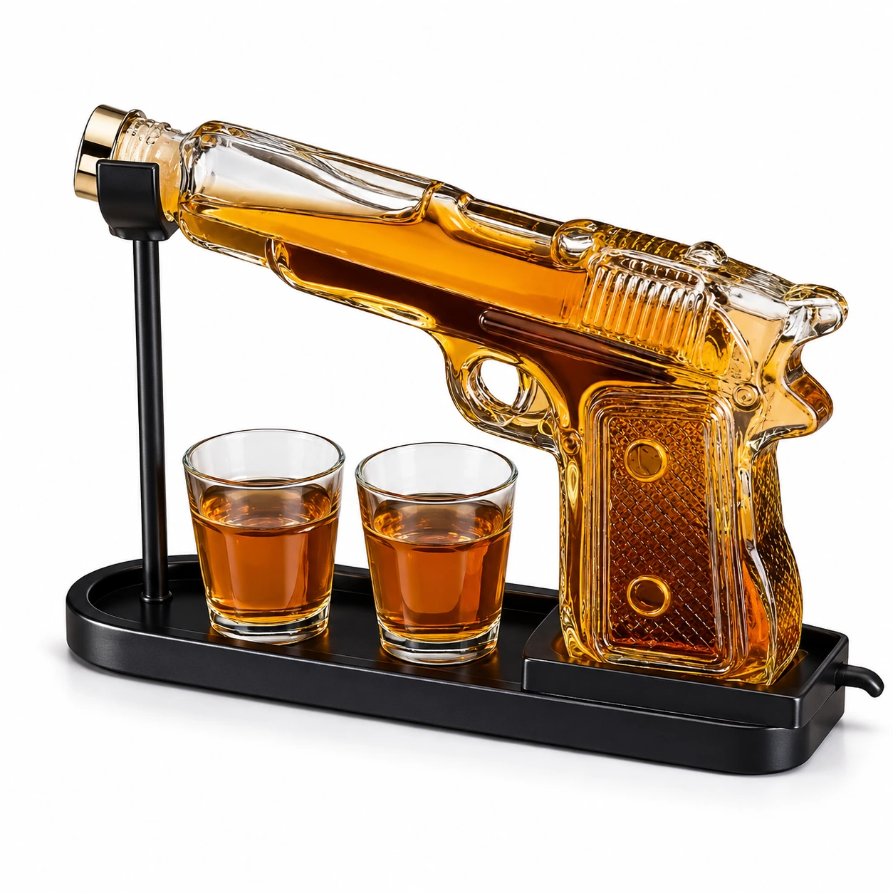 Pistol Karaff Whisky Glas – Karaffset med Shotglas