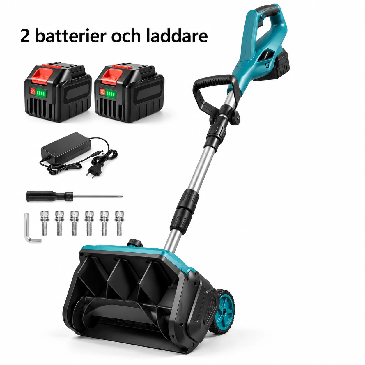 2 batterier + laddare