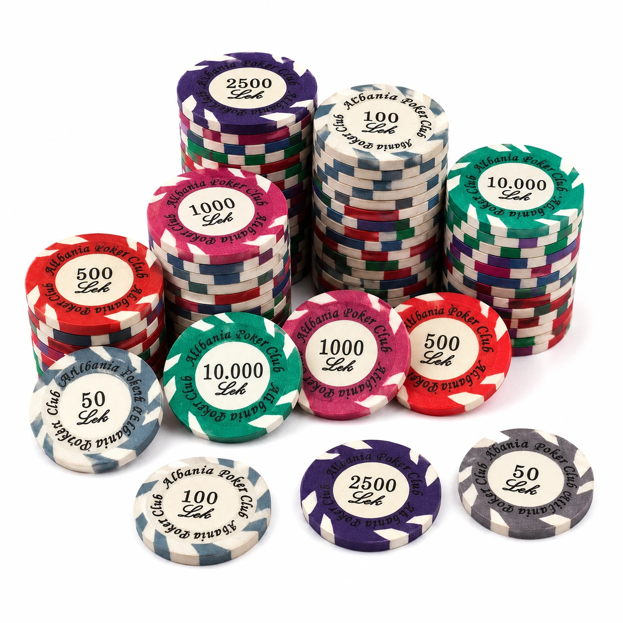 Pokerchips för spelkväll och kasino 50-pack
