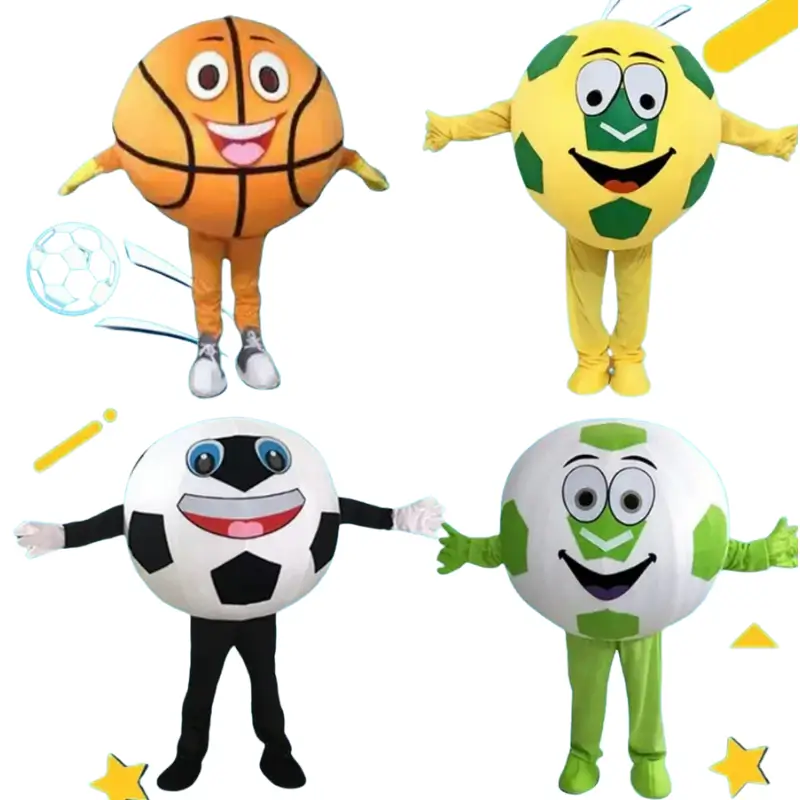 Maskotkostym Sportboll – Fotboll och Basket