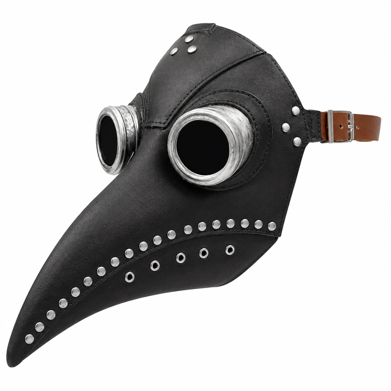Pestmask för maskerad och cosplay med fågelnäbb