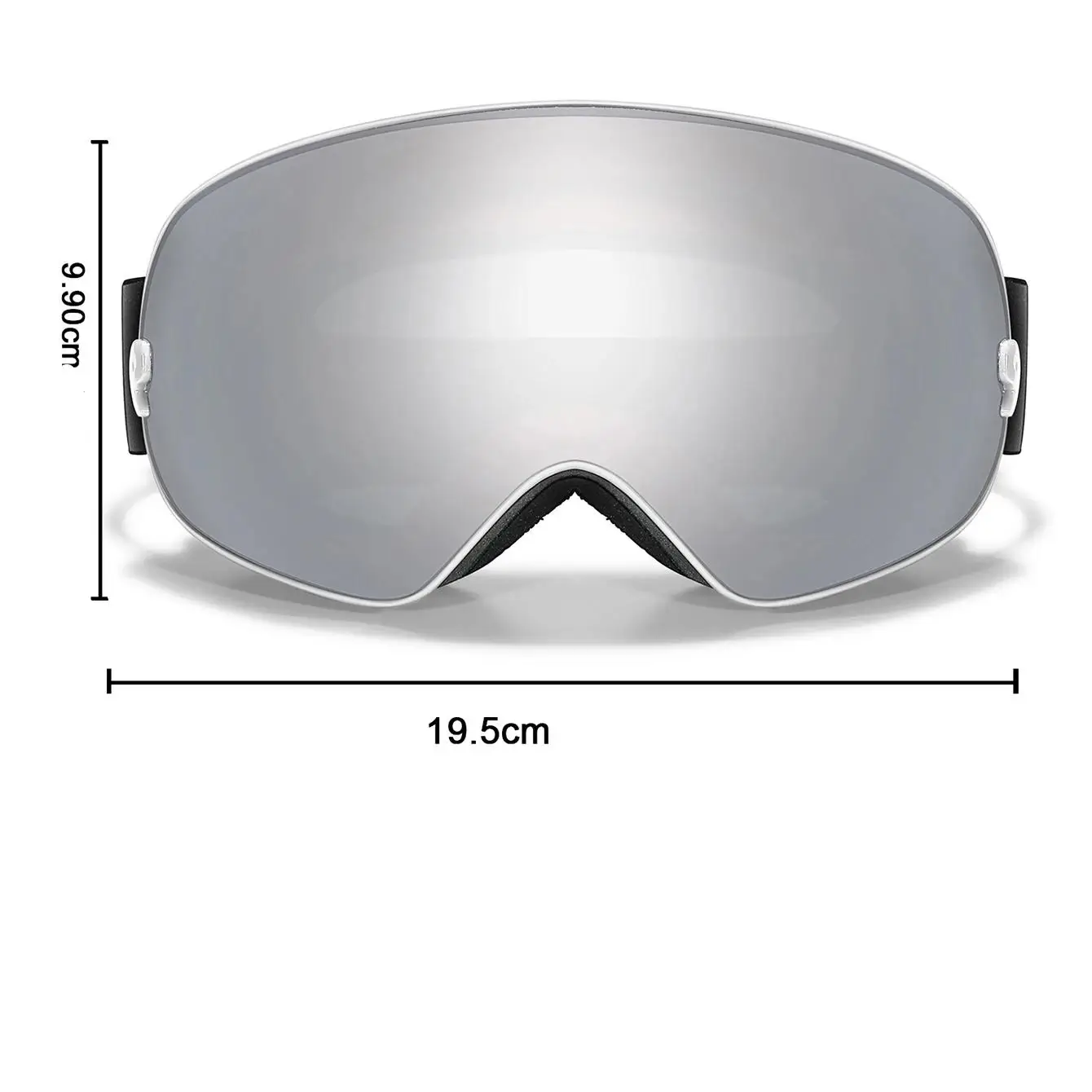 Skidglasögon Anti-Fog UV400 och Nattvisionslins 5