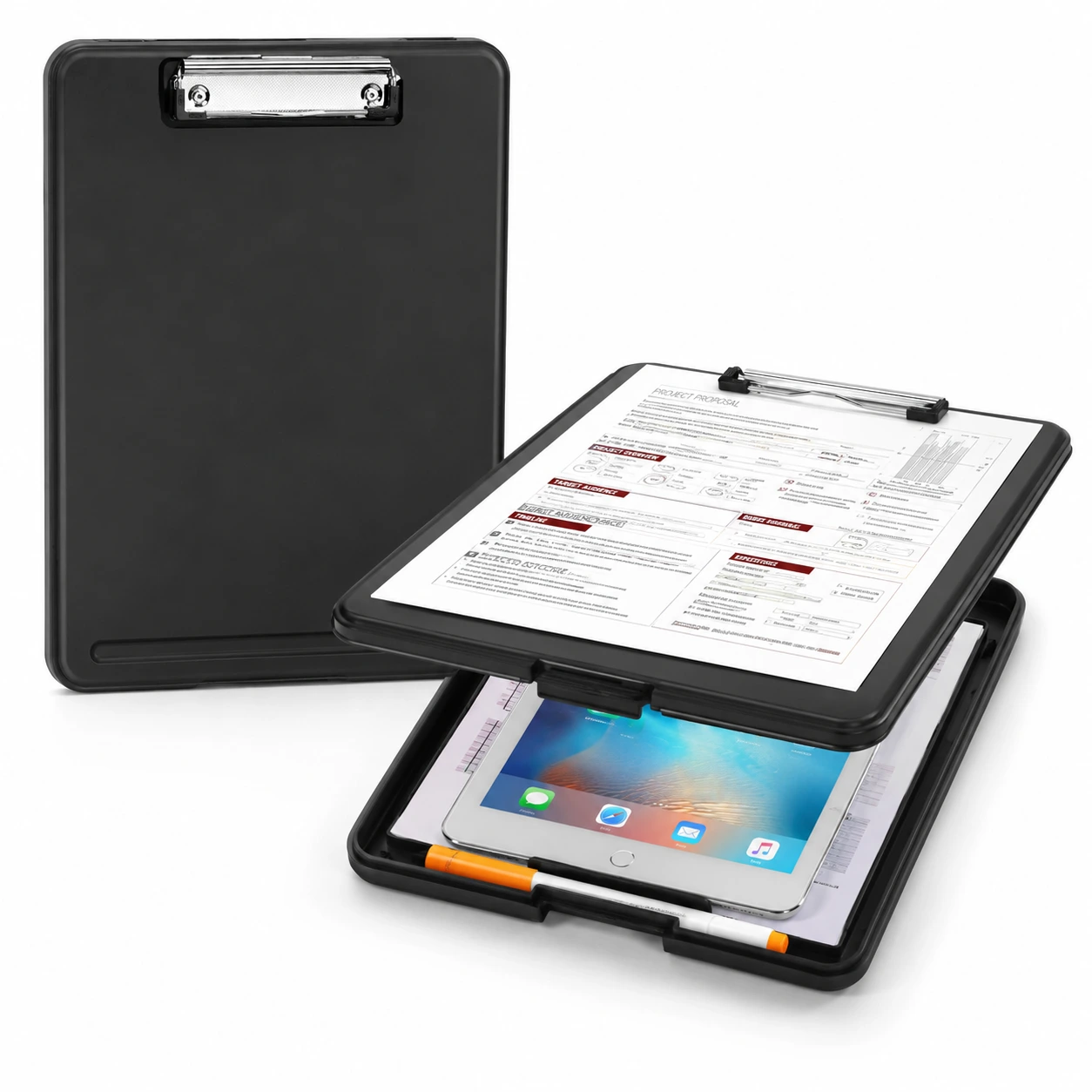Dokumentmapp med Skrivplatta – Förvaring & Clipboard