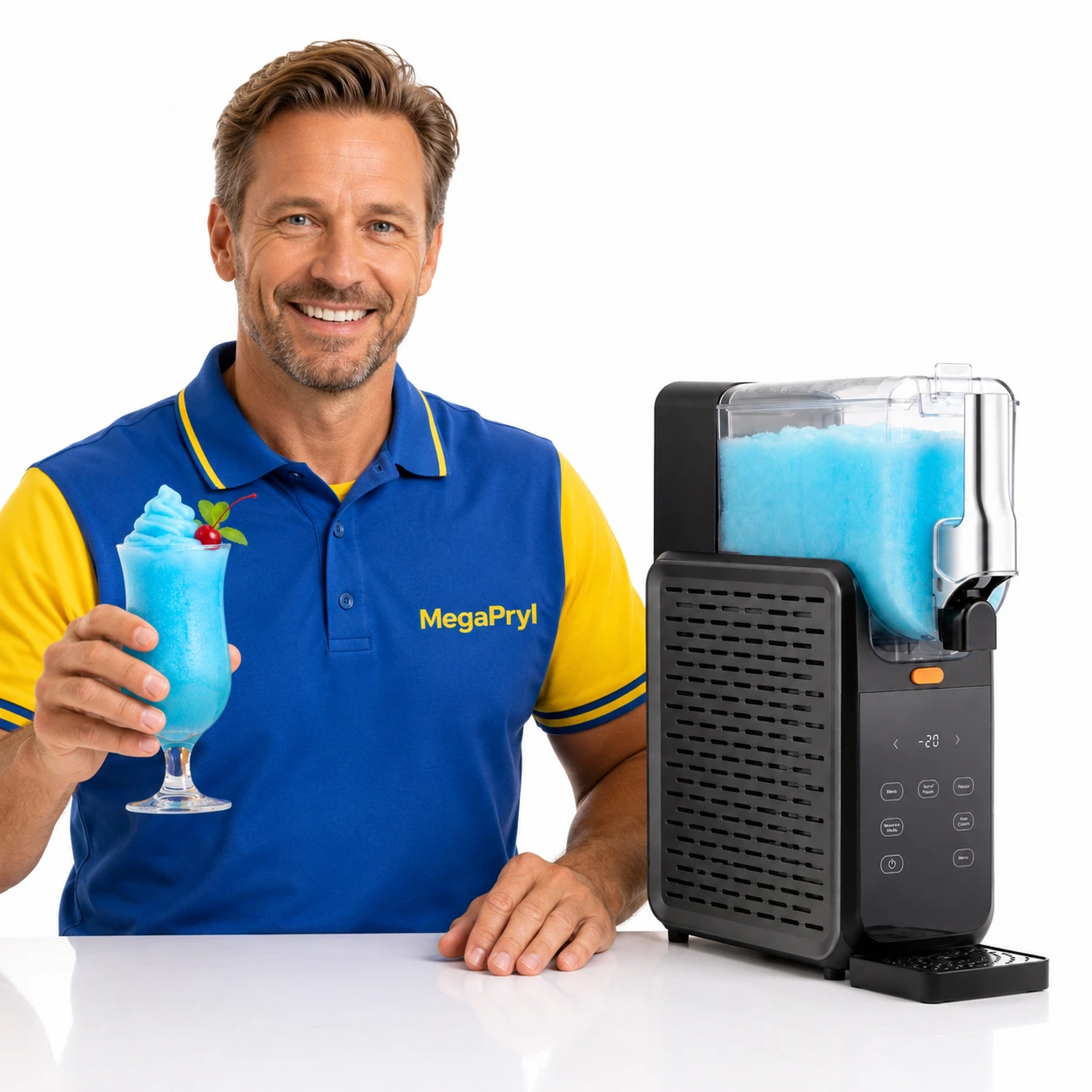 Slushmaskin med 2,8 l behållare och självrengöring