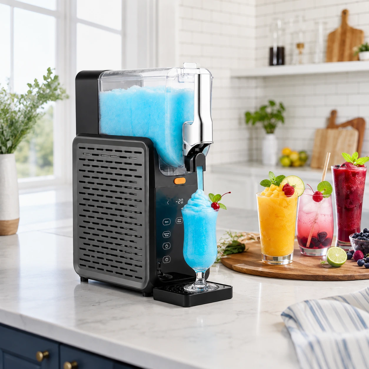 Slushmaskin med 2,8 l behållare och självrengöring