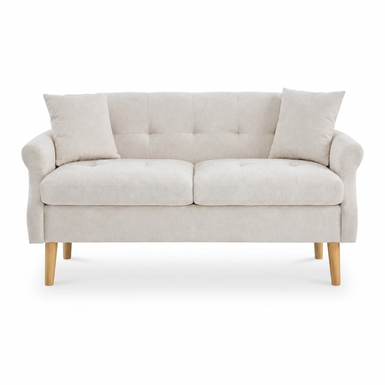 2-sits soffa för vardagsrum med tjock sittdyna