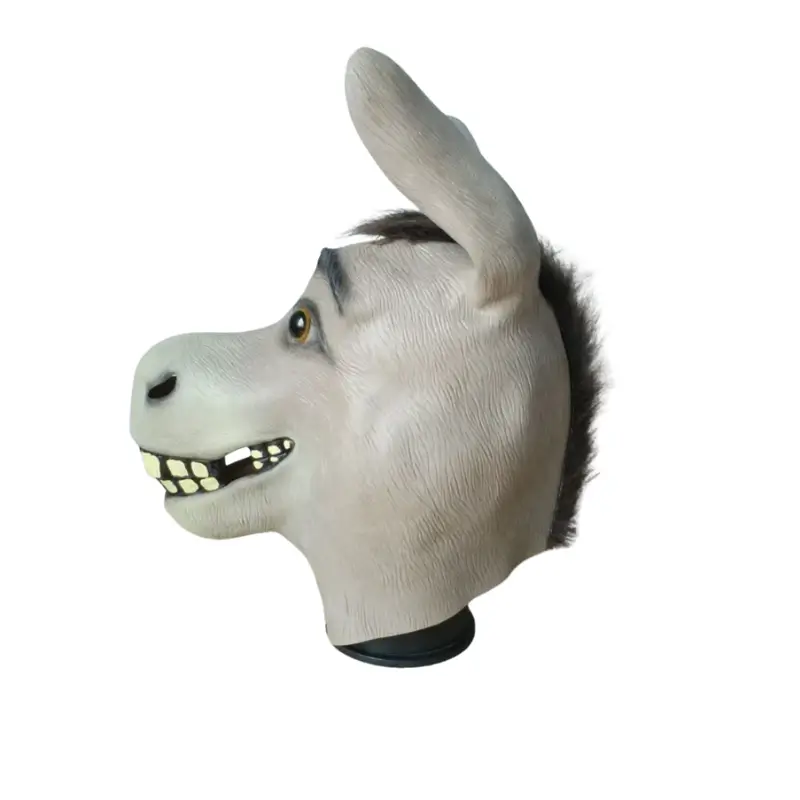 Åsnemask för Vuxna – Rolig Latexmask 3
