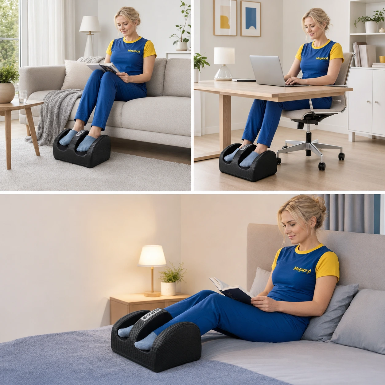 Fotmassagerare med Värme och Shiatsu Massage