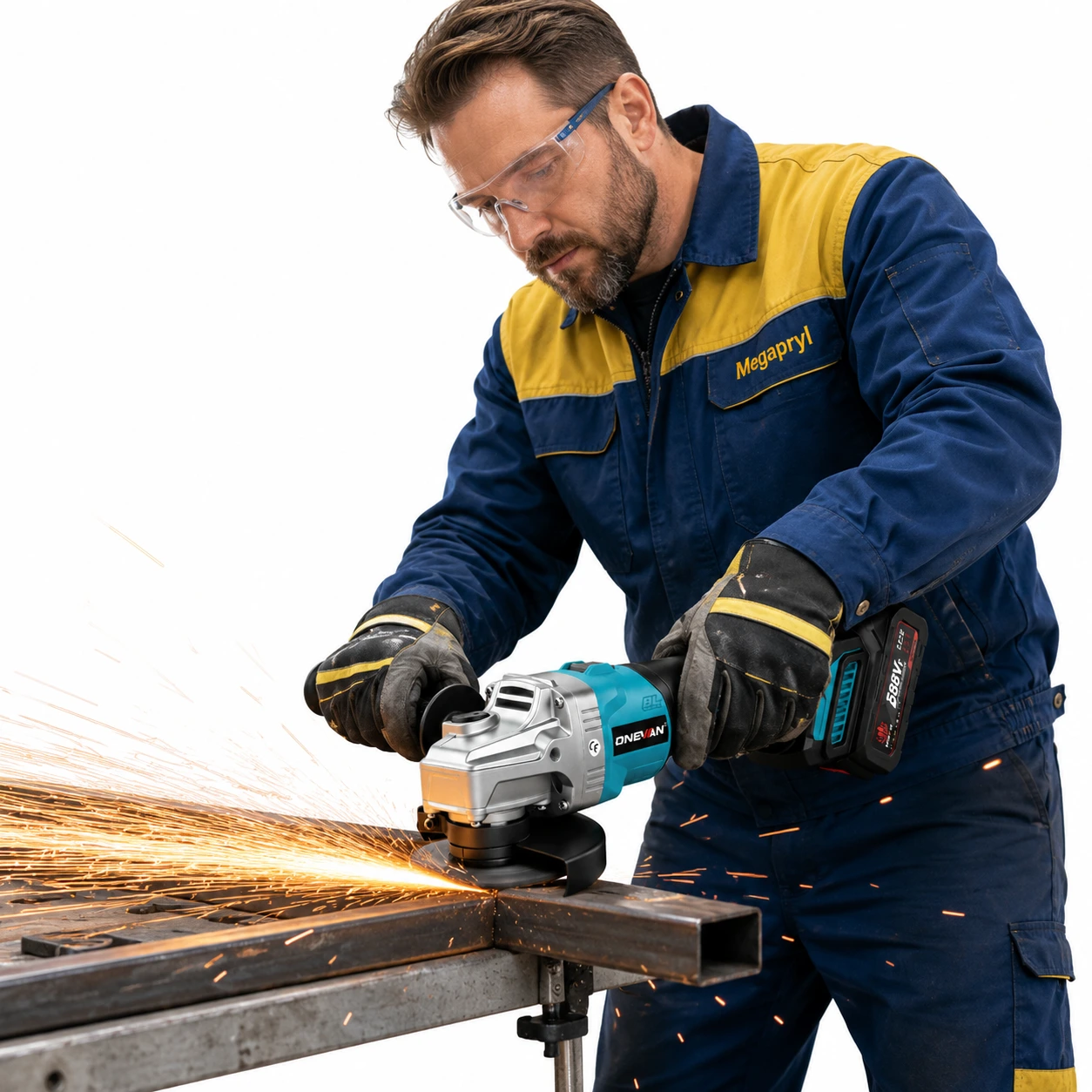Vinkelslip Batteridriven 125 mm – 6 Hastigheter