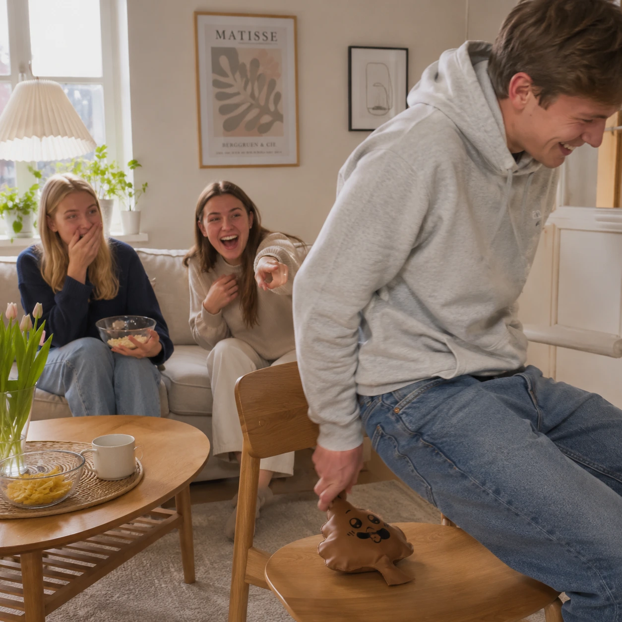 Fisdkudde Bajsformad med Ansikte