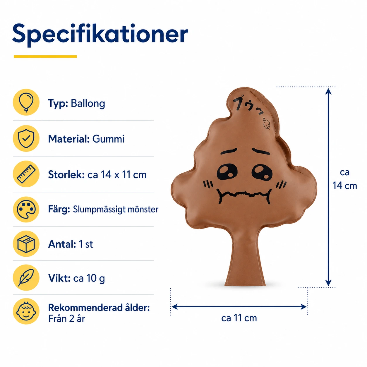 Fisdkudde Bajsformad med Ansikte