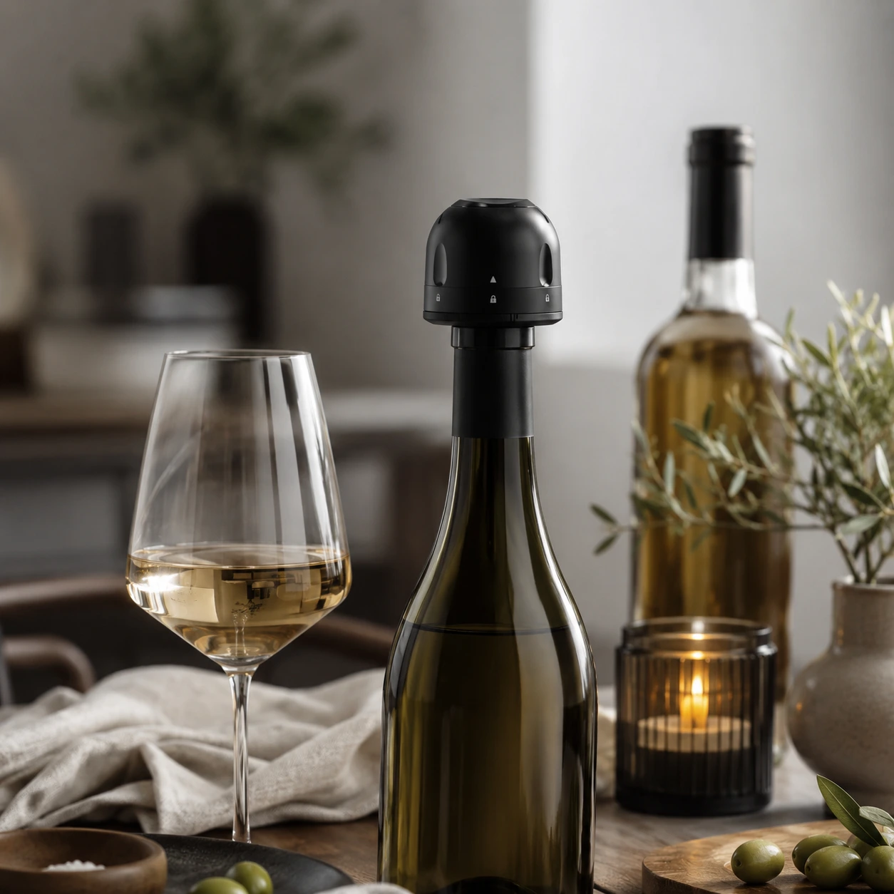 Vinpropp med Vridlock för Vin och Champagne