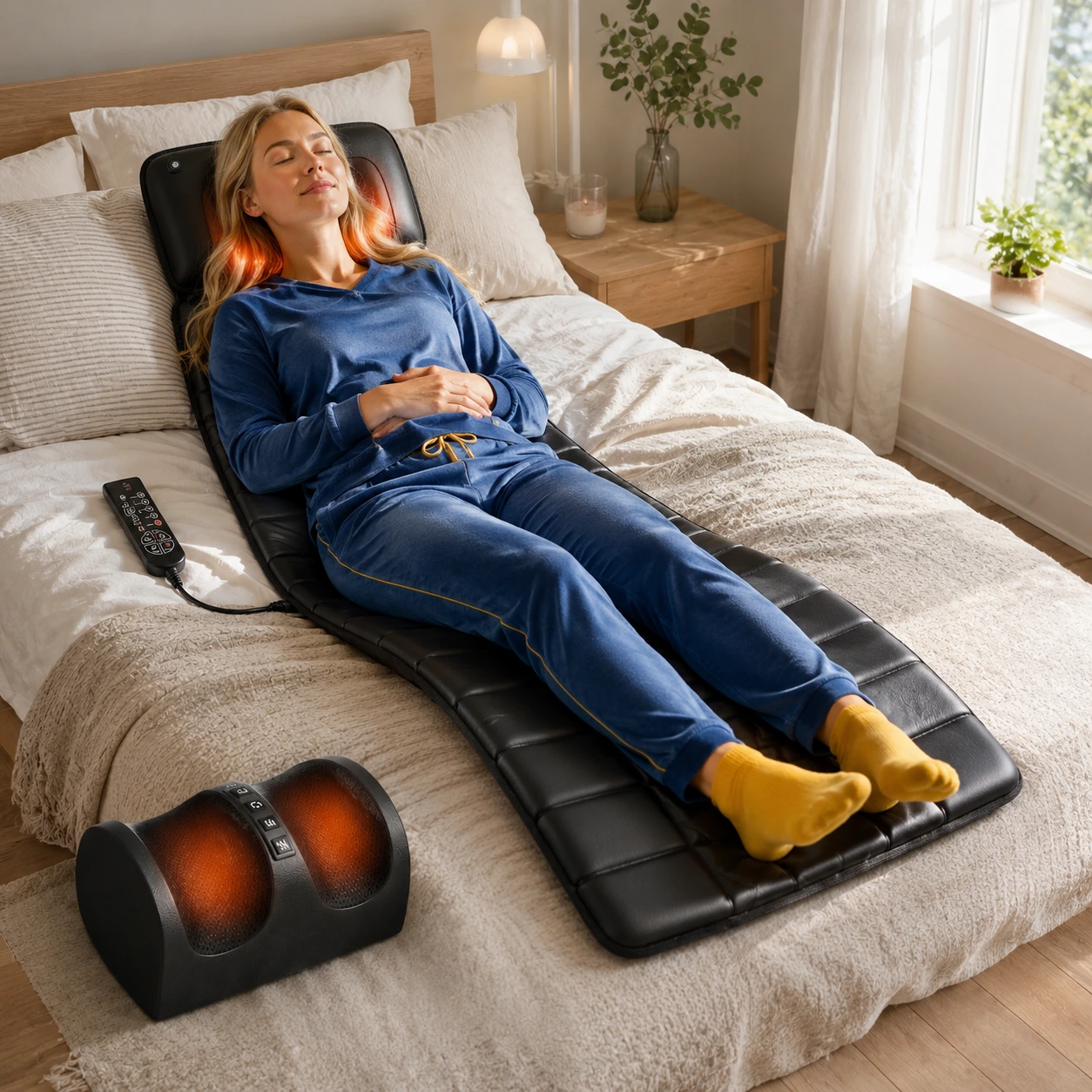 Massagematta med Värme för Hela Kroppen