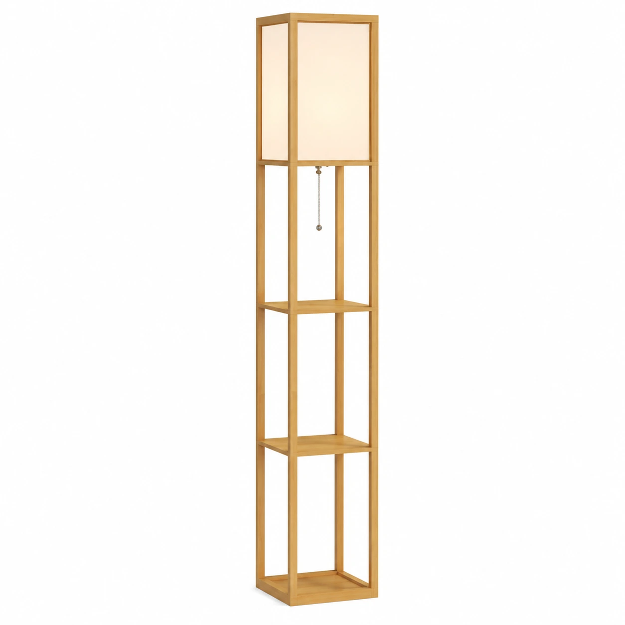Golvlampa med hyllor och E27-sockel, 160 cm