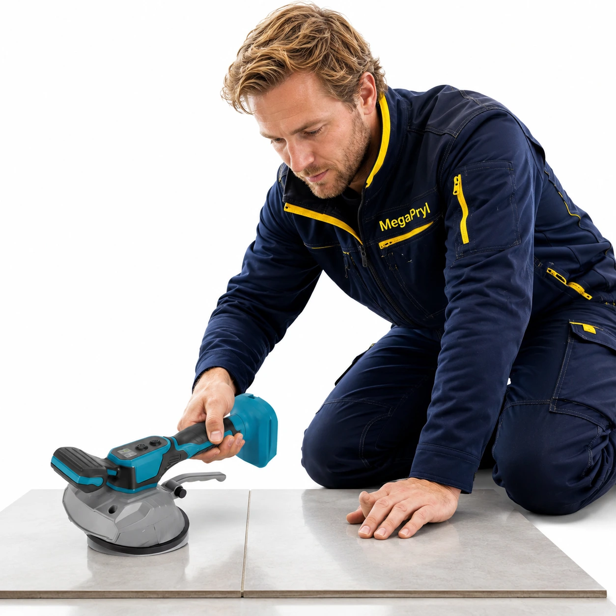 Kakelvibrator 8 Hastigheter för Plattläggning, Batteridriven
