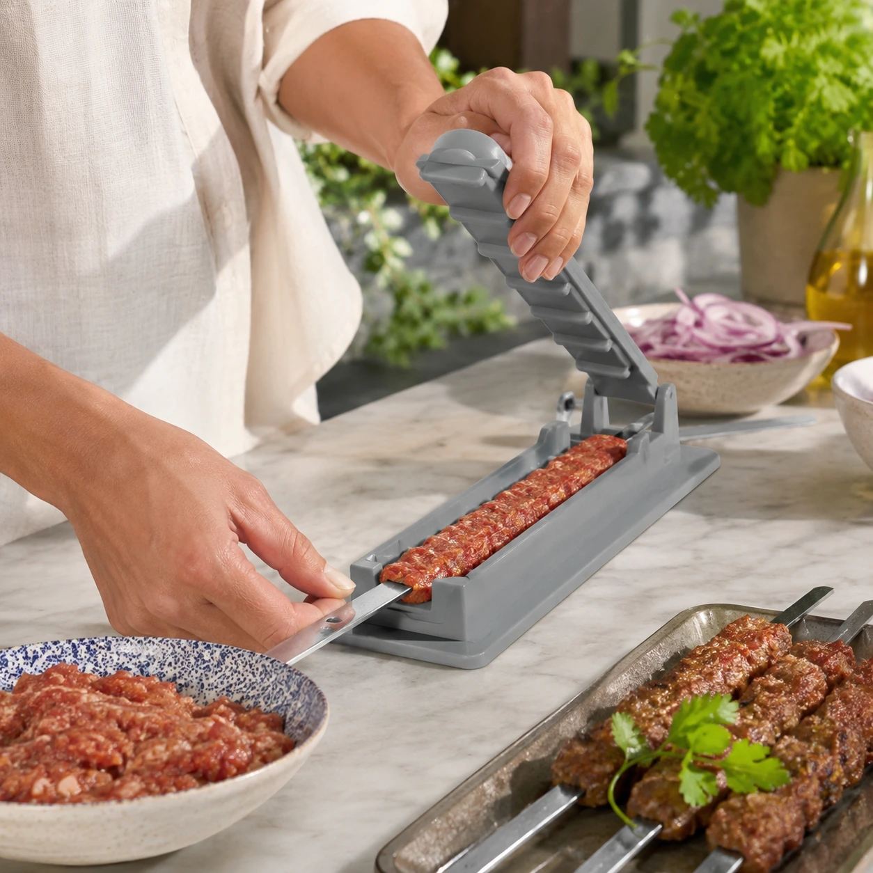 Kebabpress för Grillspett i ABS