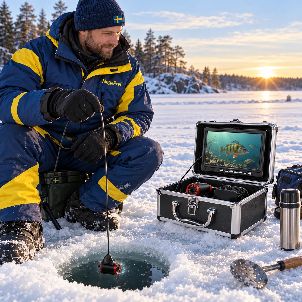 Vedenalainen kalastuskamera, 7 tuuman LCD-näyttö
