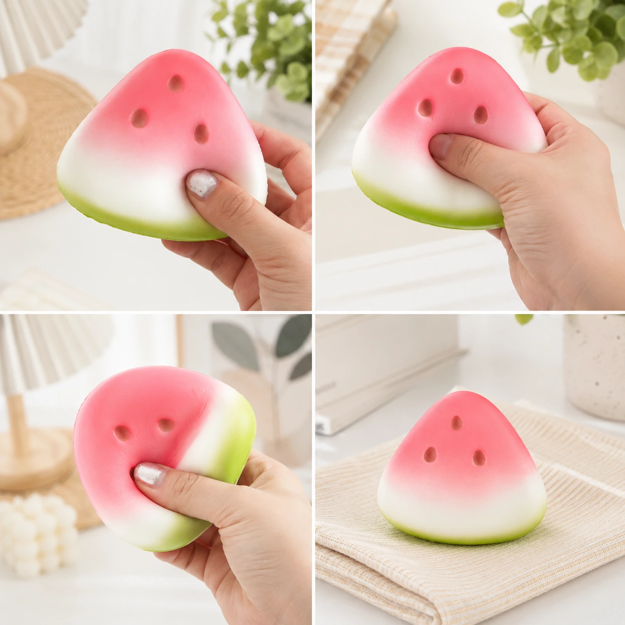 Vattenmelon Squishy – Mjuk Klämleksak mot Stress