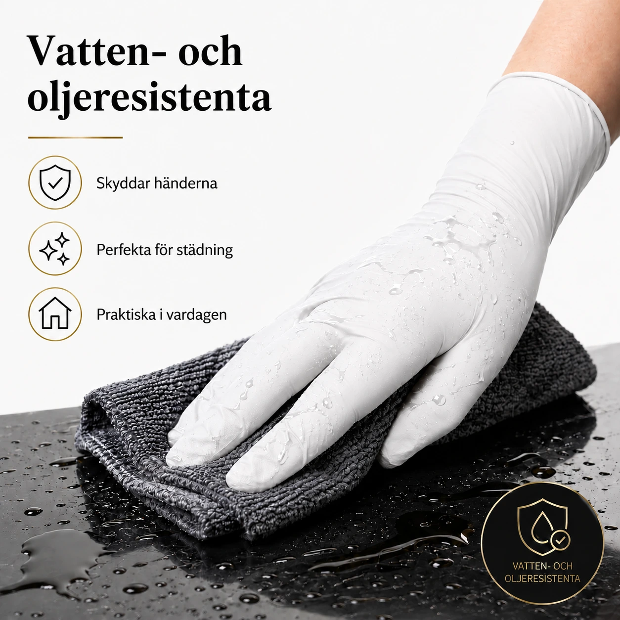 Nitrilhandskar Vita – Engångshandskar