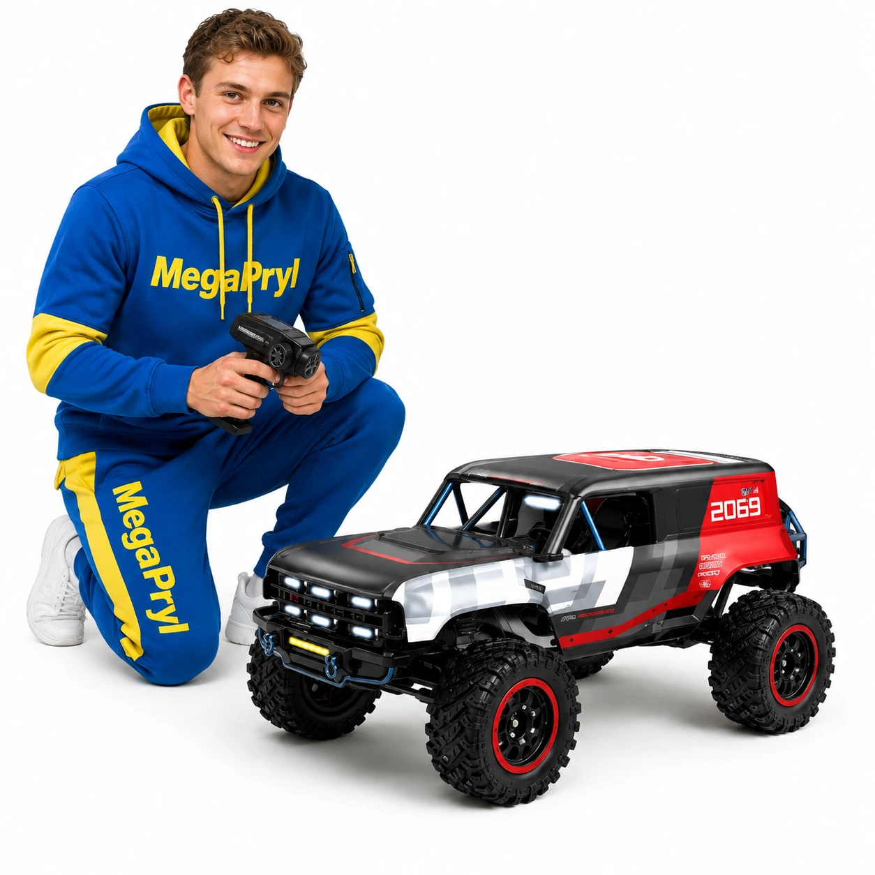 Radiostyrd terrängbil 1:12 4WD med borstlös motor