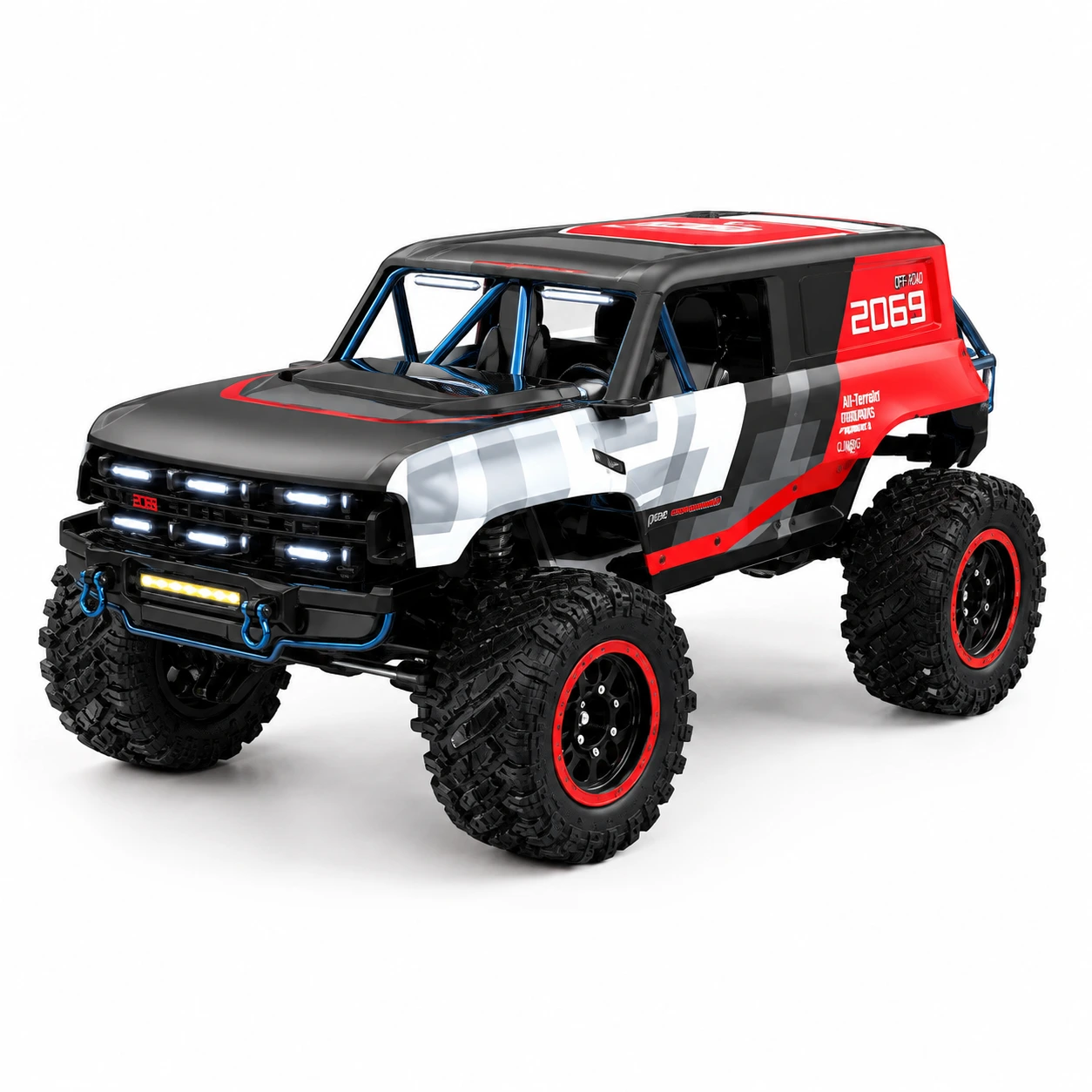 Radiostyrd terrängbil 1:12 4WD med borstlös motor