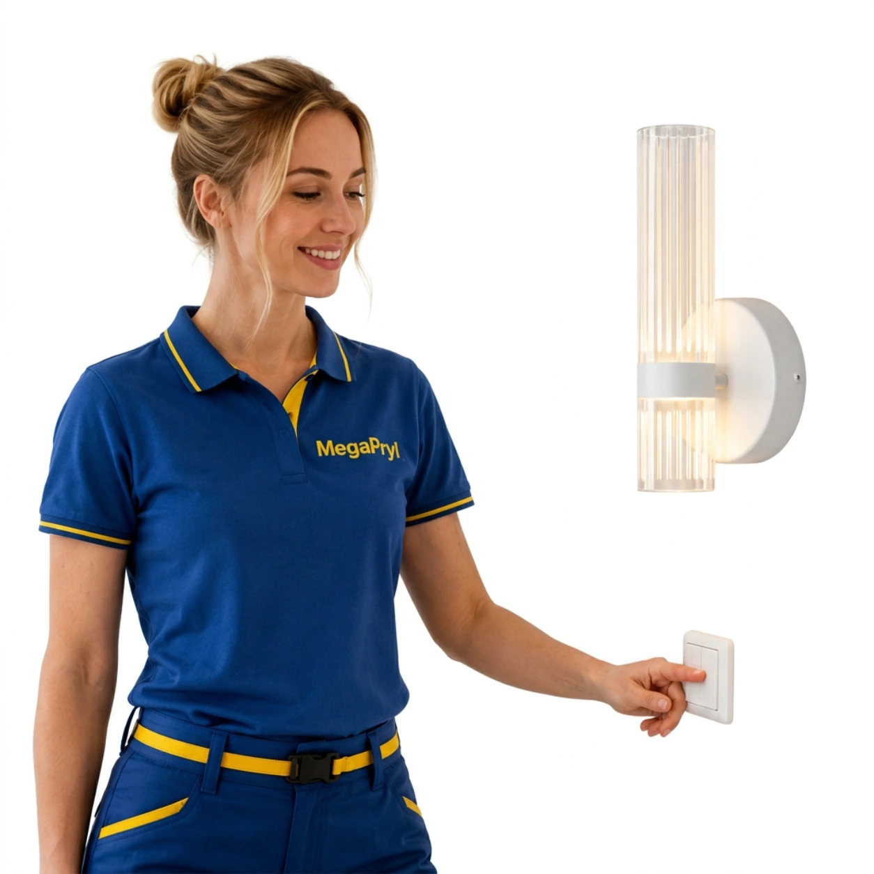 Vägglampa för inomhusbruk med 3 färgtemperaturer