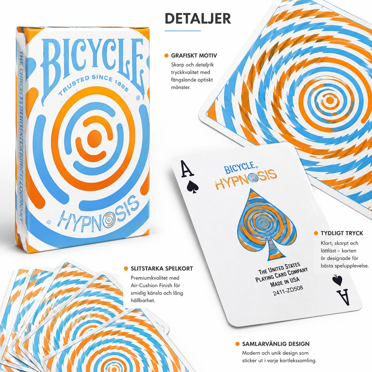 Spelkort med hypnotiskt motiv, 1-pack