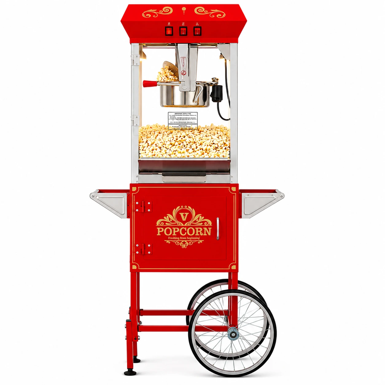 Popcornmaskin Vagn med Hjul