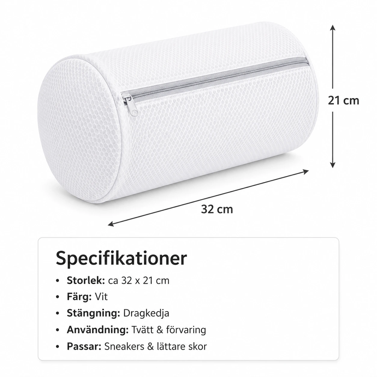 Tvättnät för Skor med Dragkedja