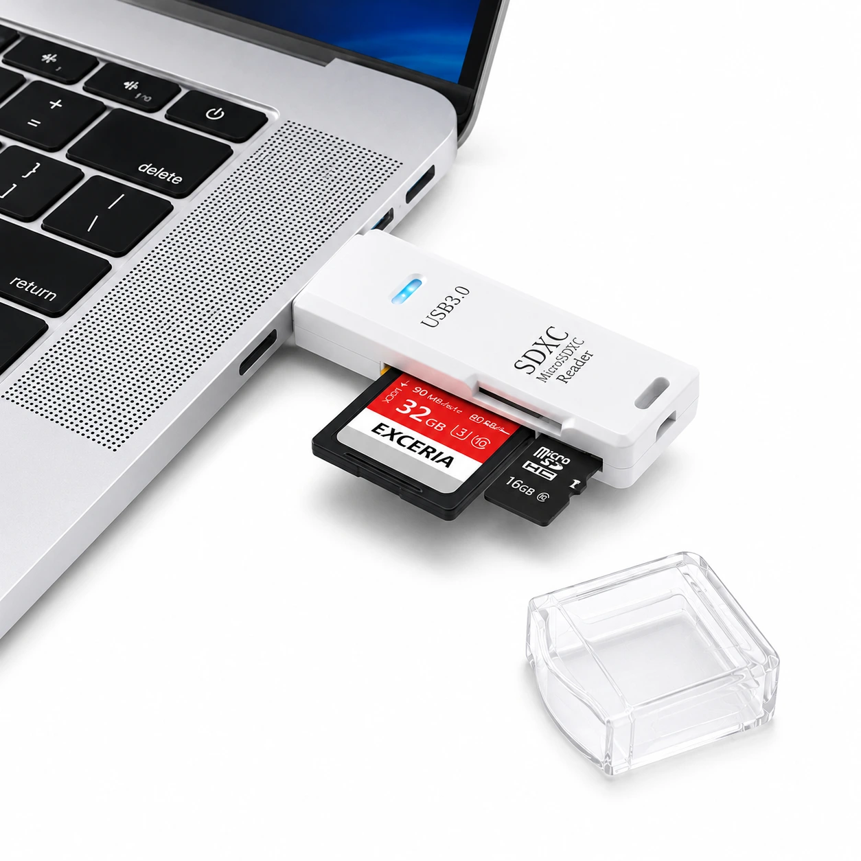 USB 3.0 Kortläsare – SD & MicroSD Adapter