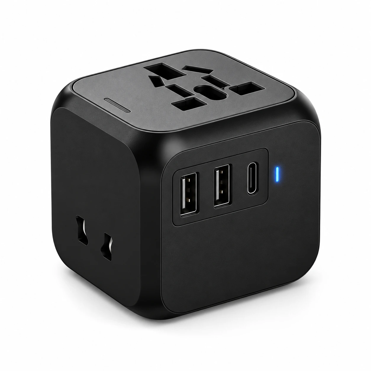 Yleismatka-adapteri USB-A- ja USB-C-liitännöillä