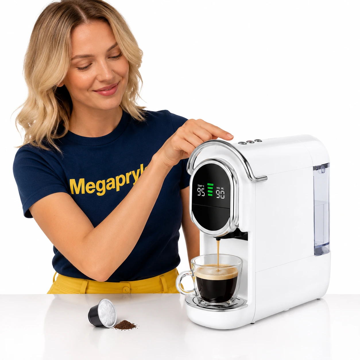 Kapselmaskin 6-i-1 20 Bar – För Kapslar, Kaffe och Te