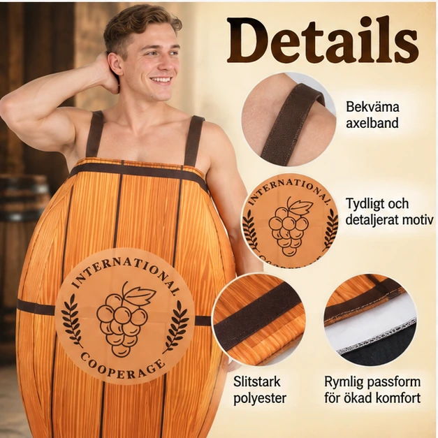 Öltunne-dräkt för vuxna unisex
