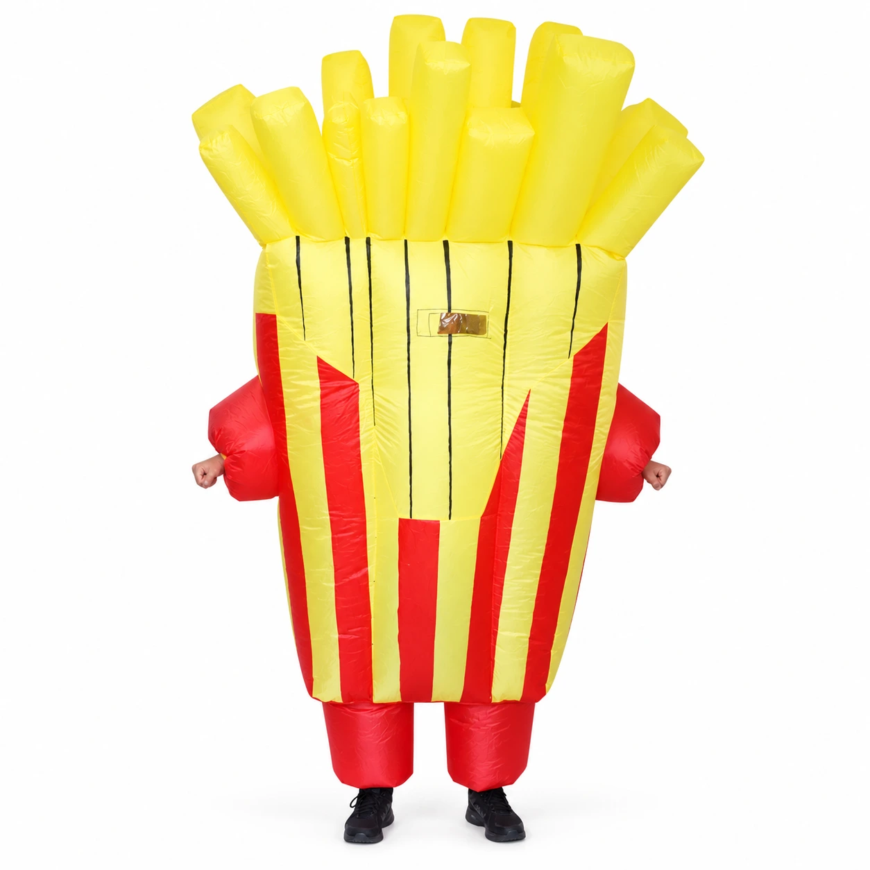 Uppblåsbar Pommes Frites Kostym för Vuxna