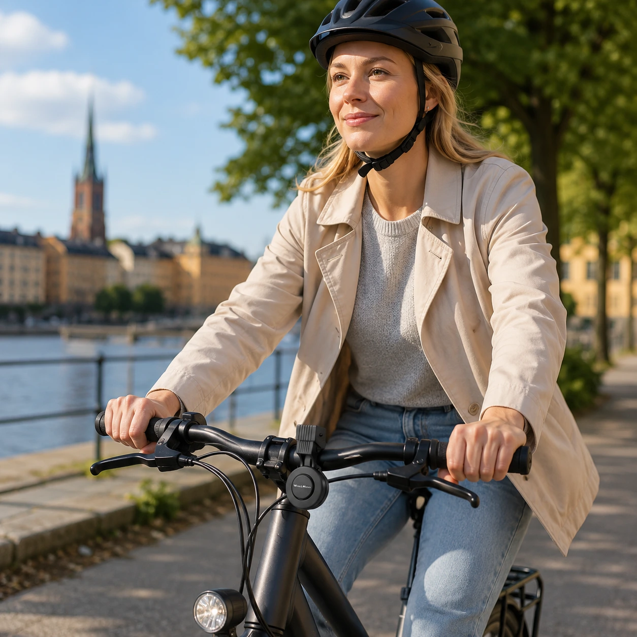 Elektrisk cykelringklocka med USB-laddning och 4 ljudlägen