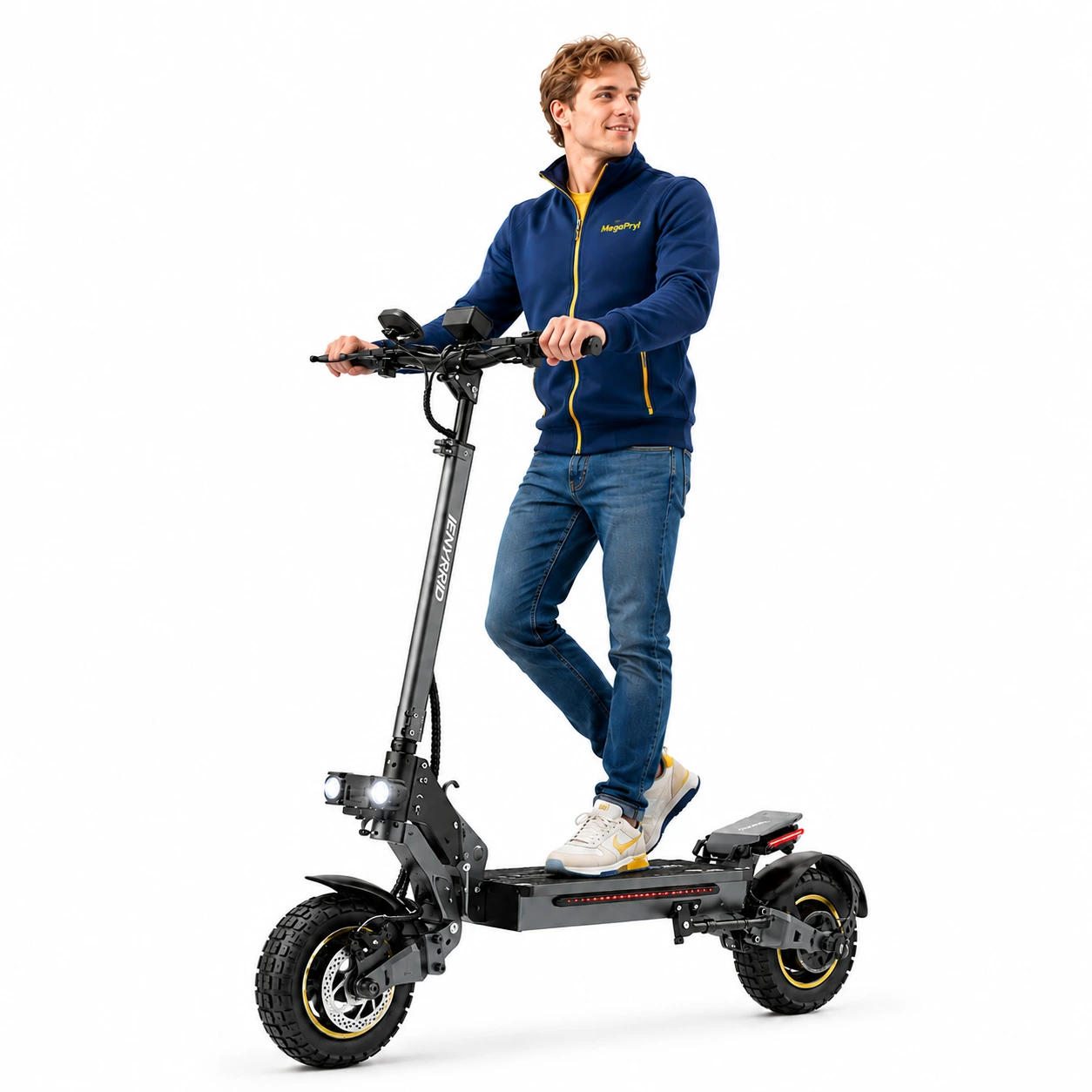 Elscooter Vikbar 800W med 48V 15Ah Batteri och LCD-display