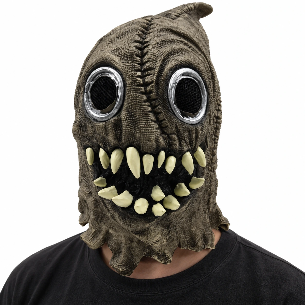 Heldekkende monstermaske i lateks