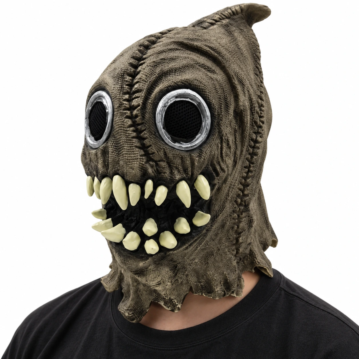 Heldekkende monstermaske i lateks