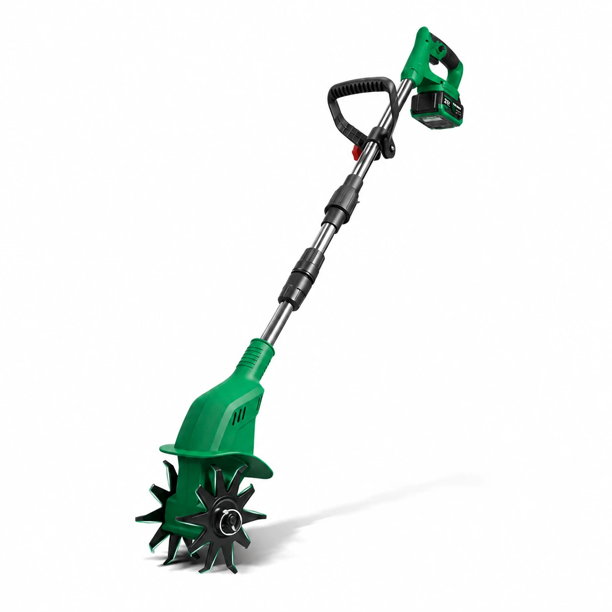 Jordfräs Batteridriven 21V med Dubbelblad