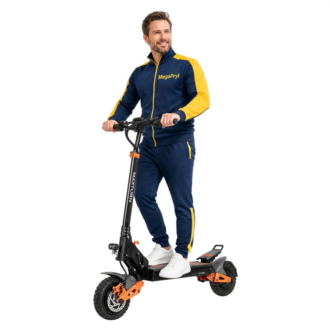 Elscooter med dubbla motorer 48V 20,8Ah och NFC 10 tum