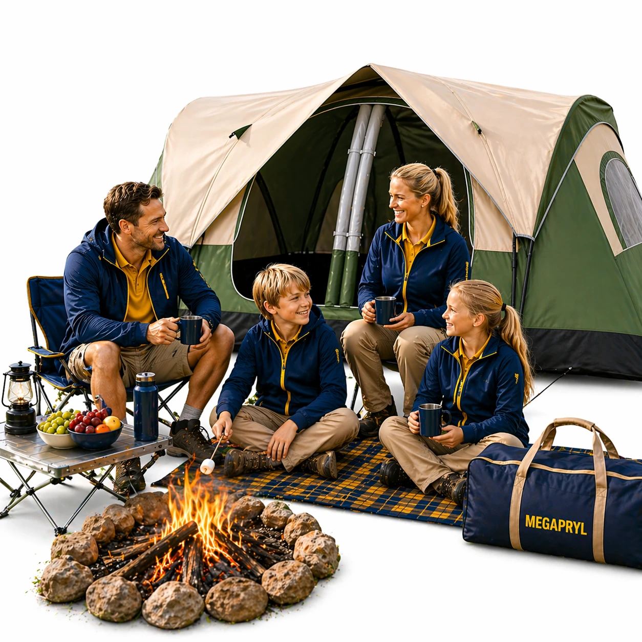 Campingtält 6–8 Pers – 2 Sovrum & Vattentätt – Familjetält
