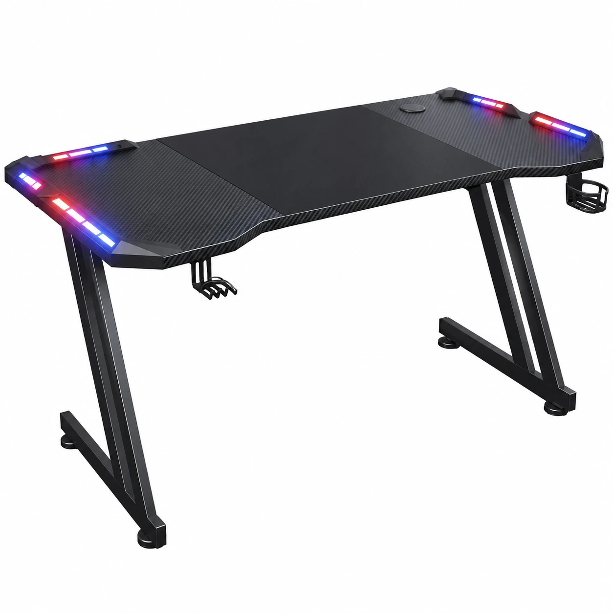 Gamingbord med LED – RGB-ljus och stabila Z-ben