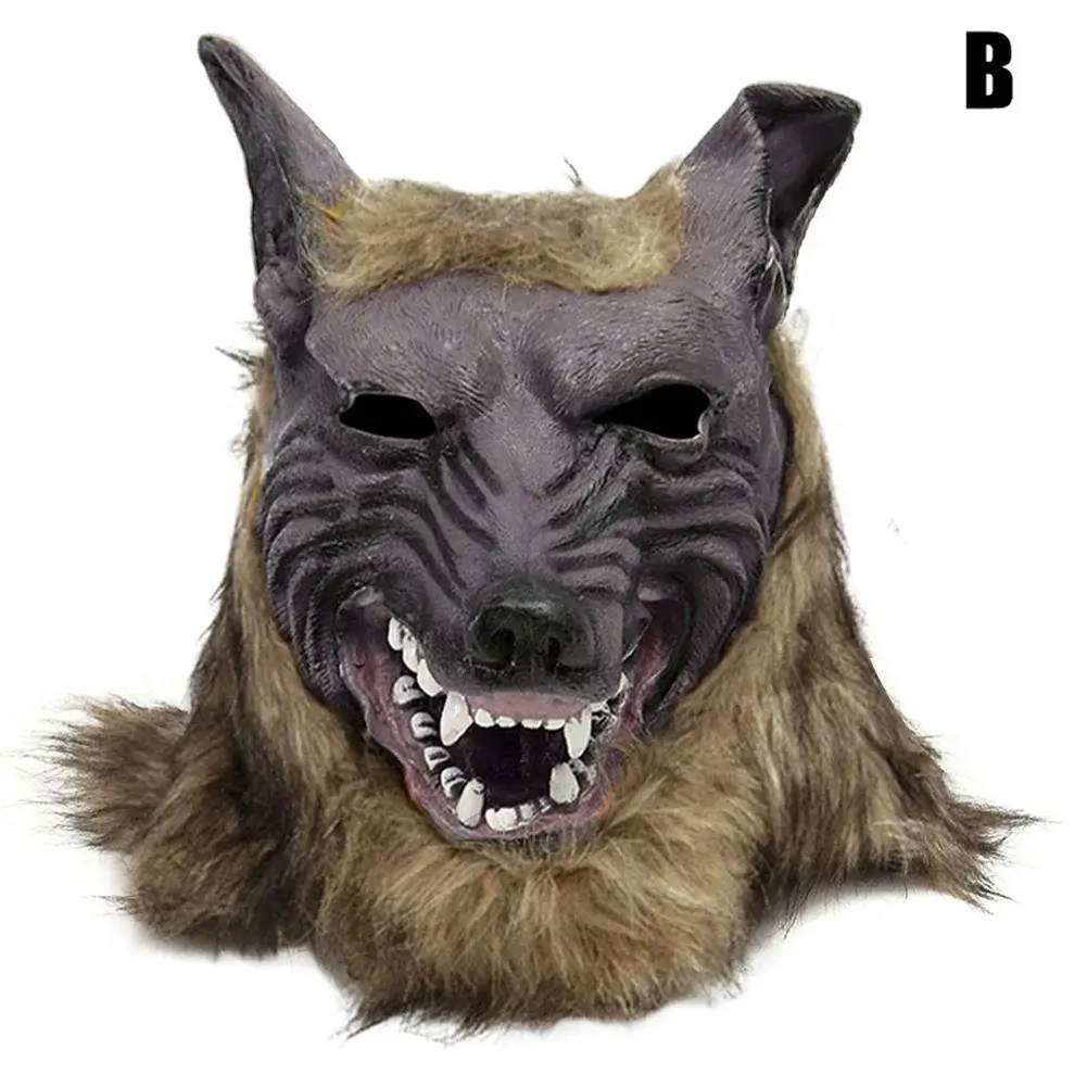 Halloween Vargmask och Handskar – Vargkostymset 4