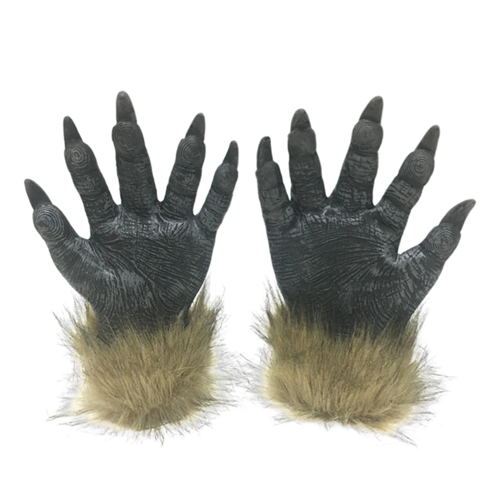 Halloween Vargmask och Handskar – Vargkostymset 7